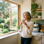 A peaceful older woman relaxing with a book, representing retirement peace of mind